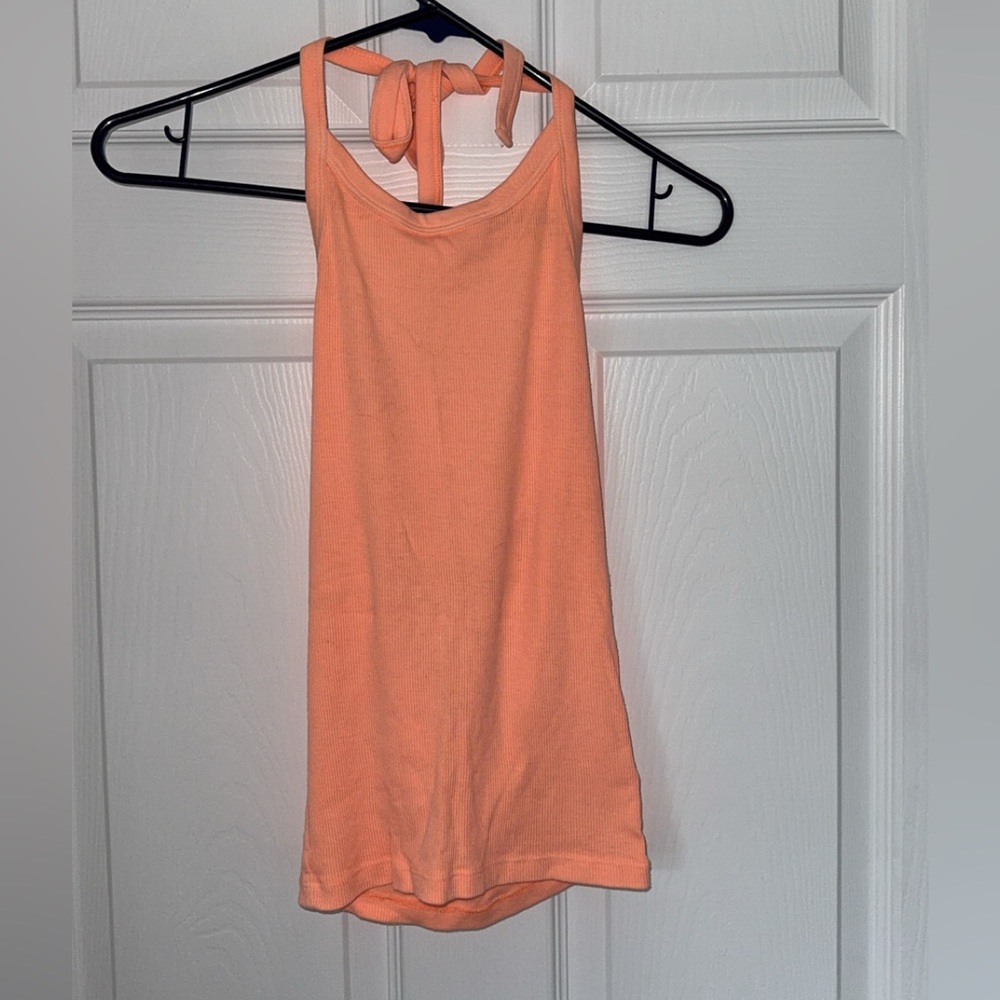 Aerie Coral Halter Tank Top